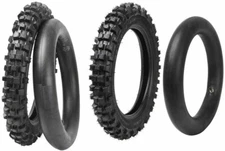 Front 60/100-14 & Rear 80/100-12 Tyre Inner Tube Pit Dirt Bike Knobby Tires
