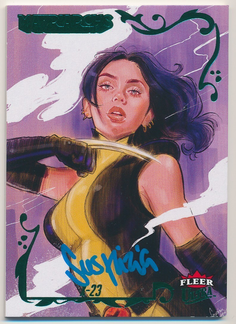 X-23 #25 2024 Fleer Ultra Marvel Matriarchs GREEN AUTO SUZI VILCHEZ 73/80 X-MEN