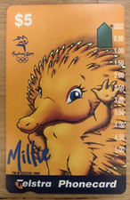 $5 Telstra Phonecard Millie The Mascot Sydney 2000 Olympics  BB2
