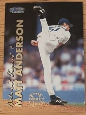 1999 Fleer Tradition #321 Matt Anderson Detroit Tigers MLB Debut RC