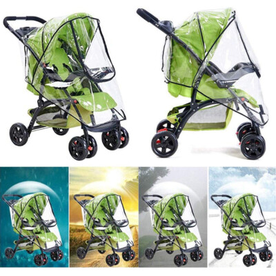 Top-Quality Stroller Rain Cover with Zip Front Opening PVC