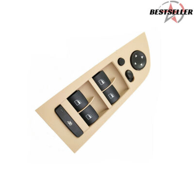 Beige Links Fahrerseite Master Fensterheberschalter für BMW 4-Türer...
