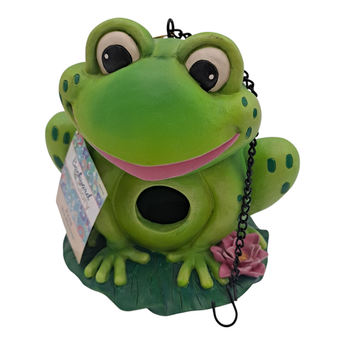 Frog 🐸 Birdhouse Parjarera Rana Decorative Backyard Hanging Bird House - Picture 20 of 22