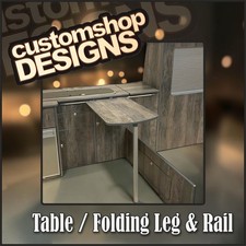 Campervan Table / Folding Leg & Rail, Transit, Vivaro, Ducato, VW T4, T5, T6, T7