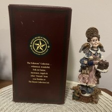 Vintage Boyds Bears Auntie Cocoa Chocolate Angel Figurine 1998 with Box!!