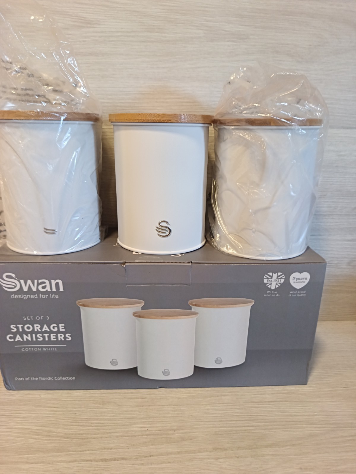 Swan Nordic Collection Storage Canisters Set of 3