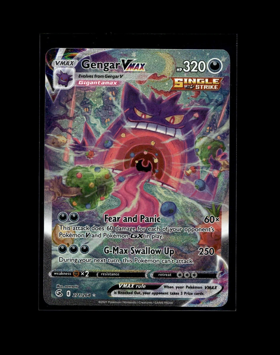 Gengar VMAX 271/264 Swsh08: Fusion Strike for sale | eBay
