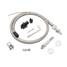 Mr. Gasket 5657 Throttle Cable Kit - Stainless Steel Braided Mr. Gasket 5657 Throttle Cable Kit - Stainless Steel Braided