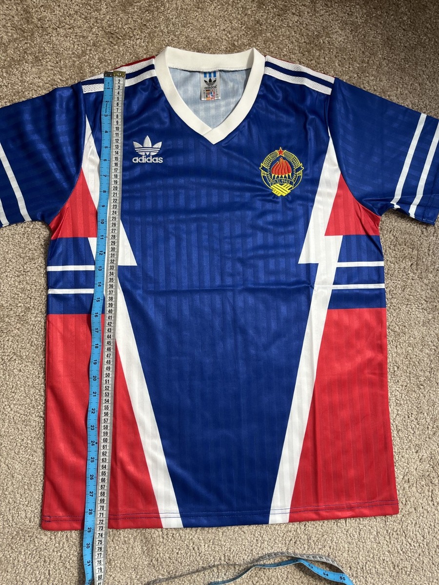 Yugoslavia Jersey 1990 1991 Size LARGE Home Reissue Shirt Football