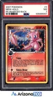 Pokemon 2007 Mew 3/17 Holo POP Series 5 Inverted Back Error PSA 7