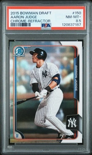 2015 Bowman Draft Chrome Refractor #150 Aaron Judge PSA 8.5