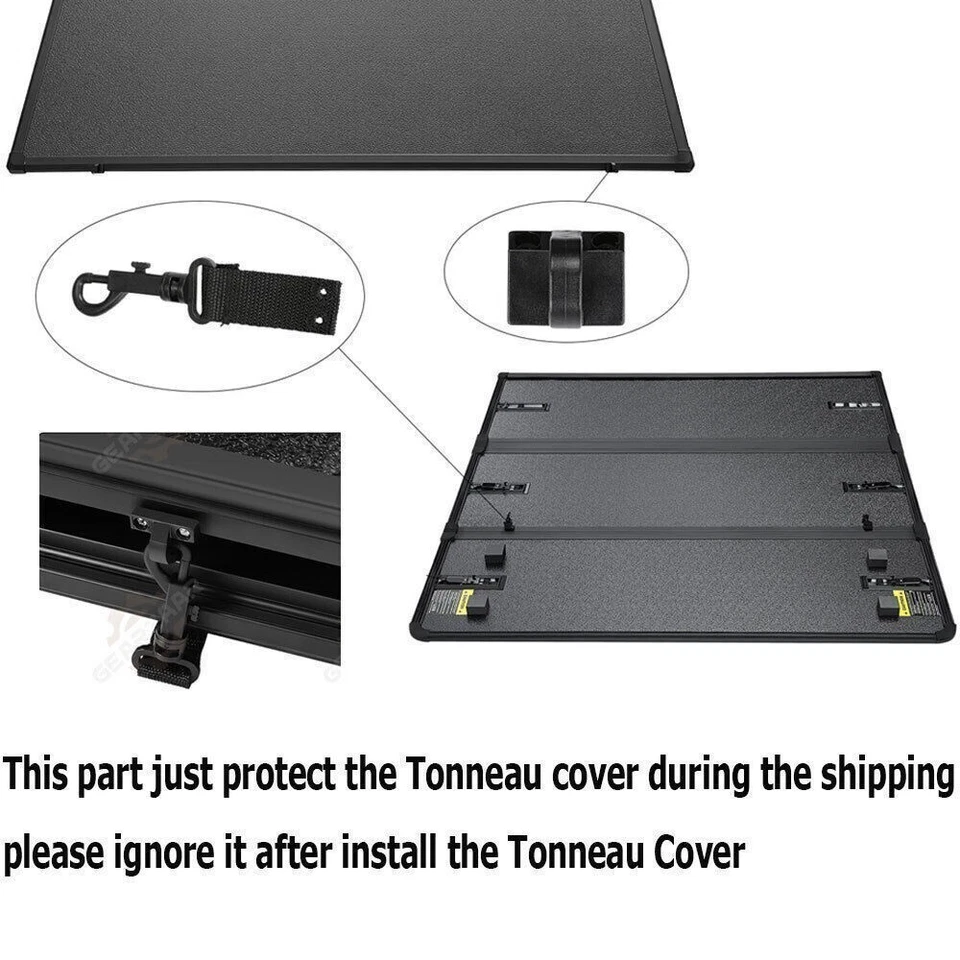 5.5FT Hard Tri-Fold Truck Bed Cover Tonneau Cover for 2022-2024 Toyota Tundra S - Image 4 of 4