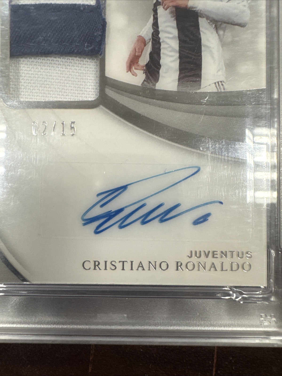2018 Immaculate Cristiano Ronaldo Patch Auto.   /15 PSA 9 Auto 10, Pop 1, NO 10s view 4