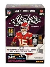 New 2025 Panini Absolute Football Trading Cards Sealed Blaster Box IN HAND