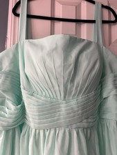 Formal prom/party Dress Light Green Lace-Up Back Bridesmaid Sleeveless Gown