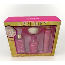 Britney Spears Fantasy 4pc Women's Self Care Gift Set Lotion, Hair Mist,Wash NEW