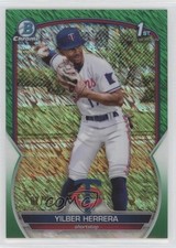 2023 Bowman Chrome Prospects Green Shimmer Refractor /99 Yilber Herrera 9hx