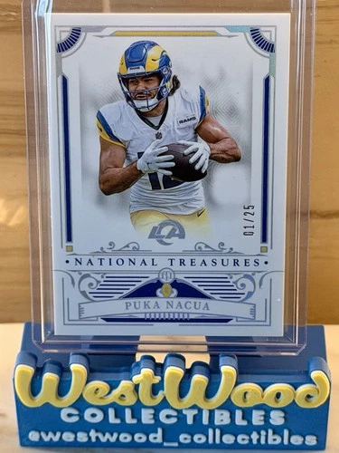 2025 Panini National Treasures Puka Nacua #59 Rams /25