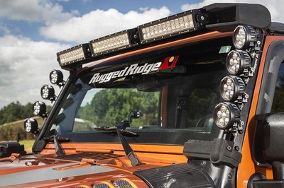 RUGGED RIDGE Elite Fast Track Light Bar Mounting 07-18 Wrangler JK - 11232.50