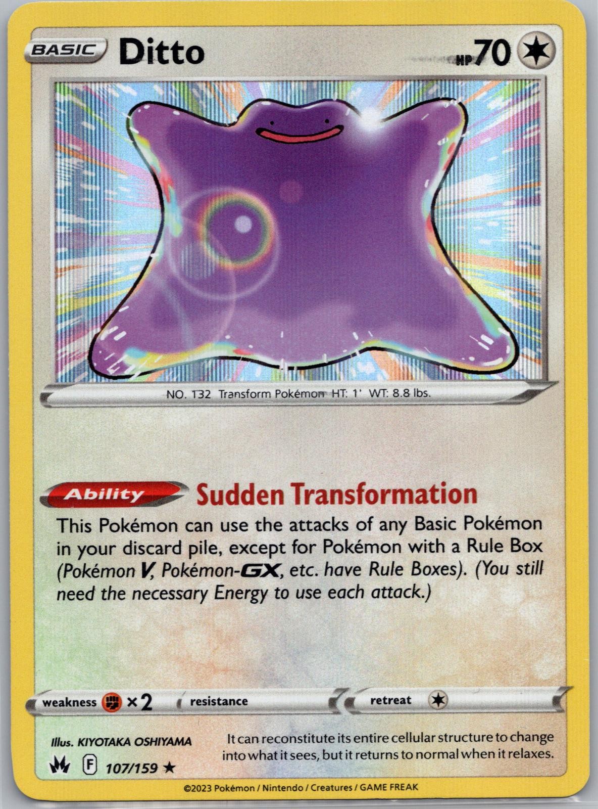 Ditto 107/159 Holo Crown Zenith LP