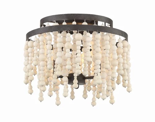 Crystorama Lighting Group POP-A5073 Poppy 3 Light 15"W Semi-Flush - Bronze - Picture 1 of 12