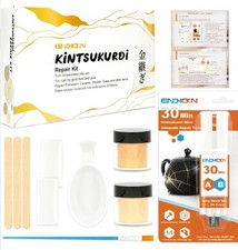 KINTSUGI STARTER SET - Ceramic Repair Kit Kintsugo  Gold fix diy Broken Pottery