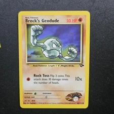 Pokemon Brock's Geodude - WOTC Gym Challenge Common 68/132 Unlimited