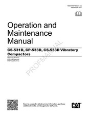 Caterpillar CS 531D CP 533D CS 533D Vibratory Compact Operators Manual KEBU7507