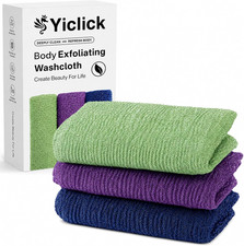 Exfoliating Washcloth Towel- Exfoliating Body Scrubber Exfoliator, Back Scrubber