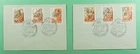 DR WHO 1958 RUSSIA 2 FDC COMBO R97033