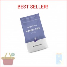 Amazon Basics Epsom Salt Soaking Aid, Lavender Scented, Relax  Relief, Resealab