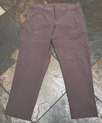 KIRKLAND 12 x 26  Caramel Brown Nylon Blend Quick Dry Trail Hiking Pants #20