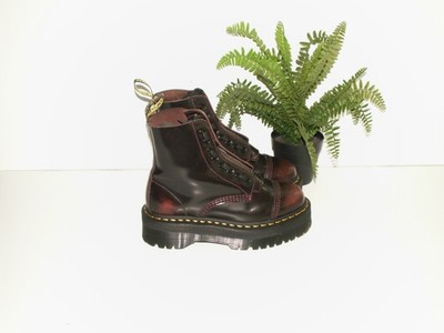 Dr Martens SINCLAIR Cherry Arcadia Chunky Quad Plateau Boots UK 4 EU 37 (D1784)