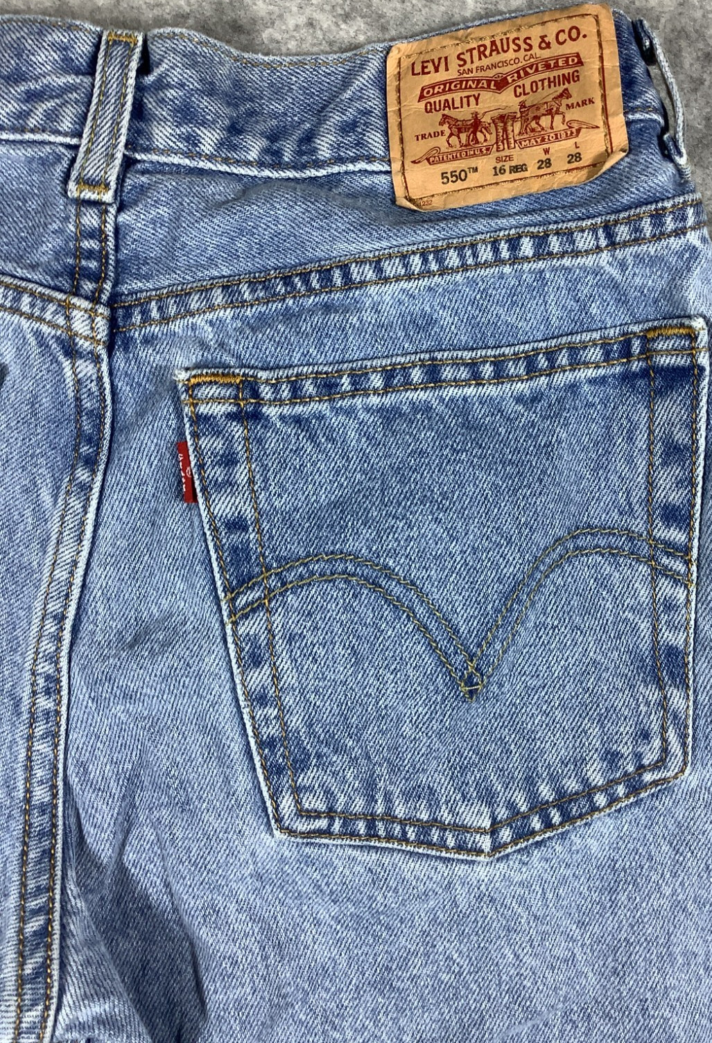 Levi's 550 Straight Relaxed Fit Jeans W30 L28 Men's 135x image 5