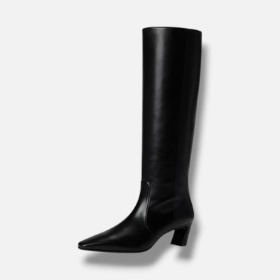 Stuart Weitzman Women's Black Stassi Boots 50 Shoe Size 8.5B