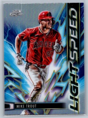 Mike Trout - 2025 Topps Chrome Cosmic - Light Speed #LS-14 - Angels