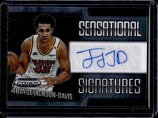2024-25 Prizm Black Trayce Jackson-Davis Sensational Signatures Auto #SS-TJD