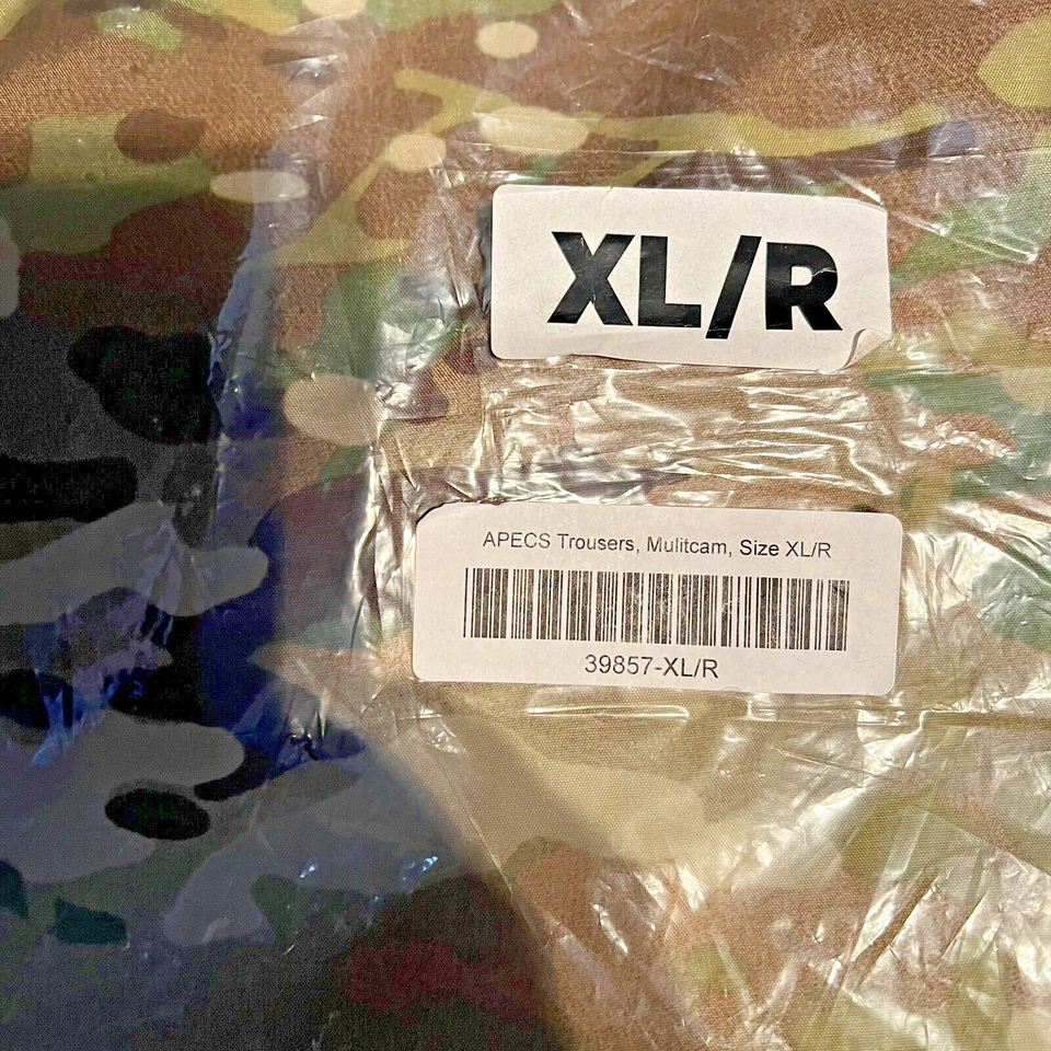 Air Force/Army MULTICAM TROUSERS APECS RAIN PANTS XLARGE/REGULAR Hunting - Image 3 of 4