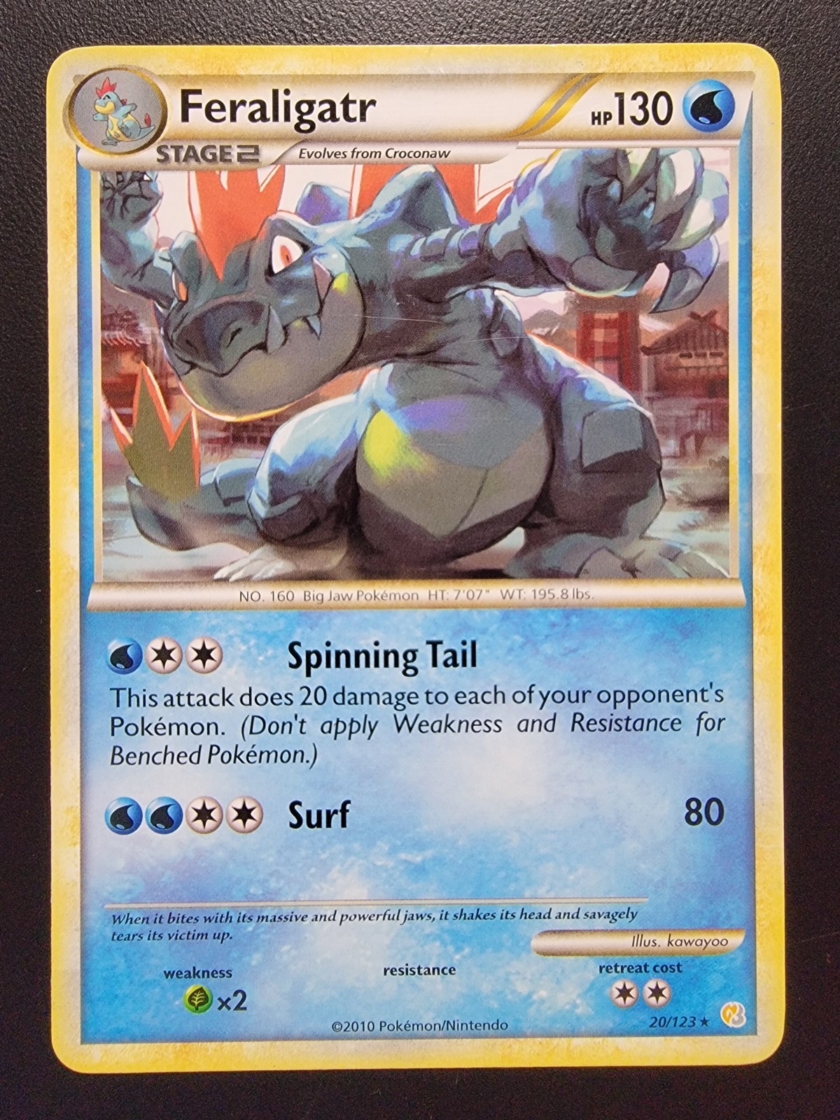 Feraligatr 20/123 Heartgold & Soulsilver Regular pokemon TCG