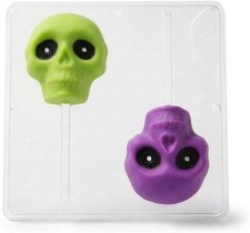 Large Skull Lollipop Chocolate Candy Mold Halloween  933 NEW