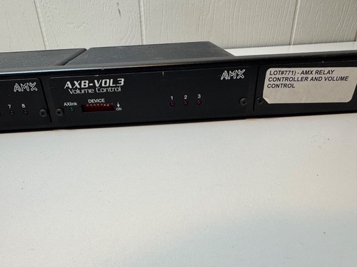 AMX AXB-REL8 8 Kanal Relais Controller & AXB-VOL3 Lautstärkeregler - Rackmount - Bild 4 von 9