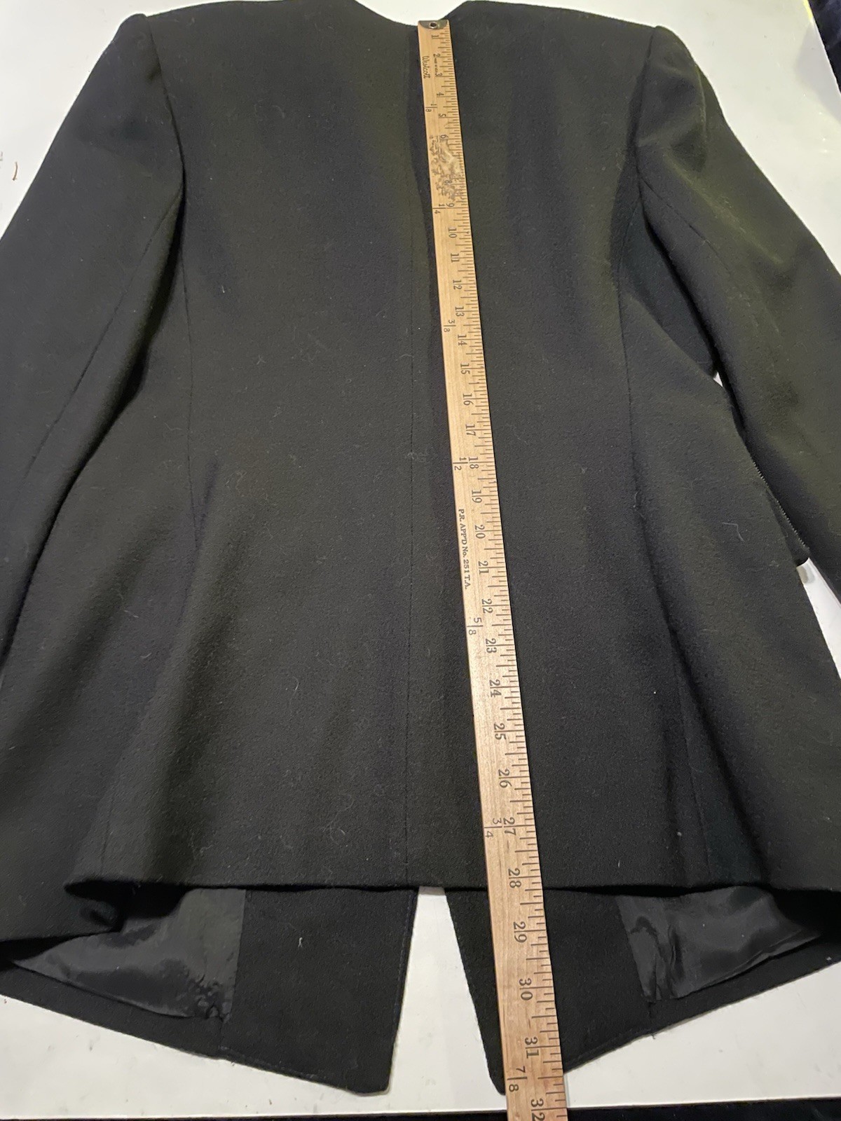 VINTAGE JOHN MEYER OF NORWICH STUNNING BLACK BEADED COCKTAIL PARTY BLAZER  SZ 12