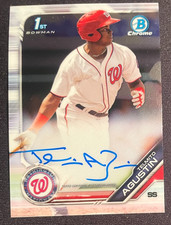 Telmito AGUSTIN 2019 Bowman First Autograph #CPA-TA Washington Nationals