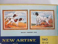 NA-2411 Hunting Dogs "Hunter's Pal's" Craft Master Oil Paint by Number  BMT