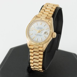 Ladies' Rolex OP Datejust Ref.#69178 18KYG 26mm White Dial Watch W260071 1