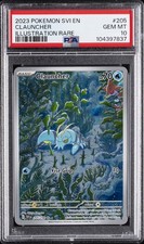 2023 POKEMON SVI EN-SCARLET & VIOLET ILLUSTRATION RARE #205 CLAUNCHER PSA 10