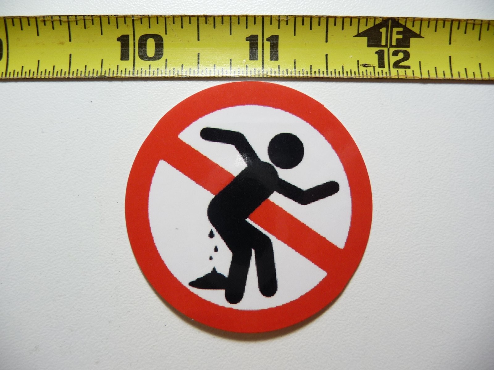 No Public Bathroom Access Decal - Job Occupation Restricted