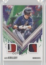 2021 Panini Diamond Kings DK Materials Holo Platinum Blue /25 Alex Kirilloff 0m0