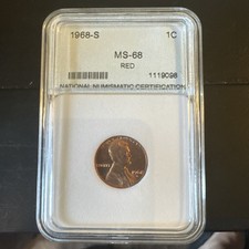 1968 S Penny rouge NNC 68