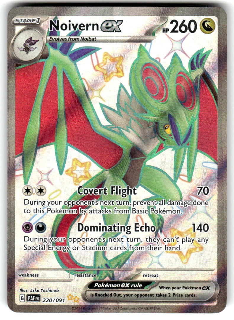 Noivern ex 220/091 Shiny Ultra Rare Paldean Fates Near Mint